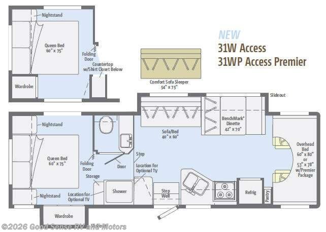 2013 Winnebago Access 31WP - Used Class C For Sale by Good Sense RV and Motors in Albuquerque, New Mexico features Slideout