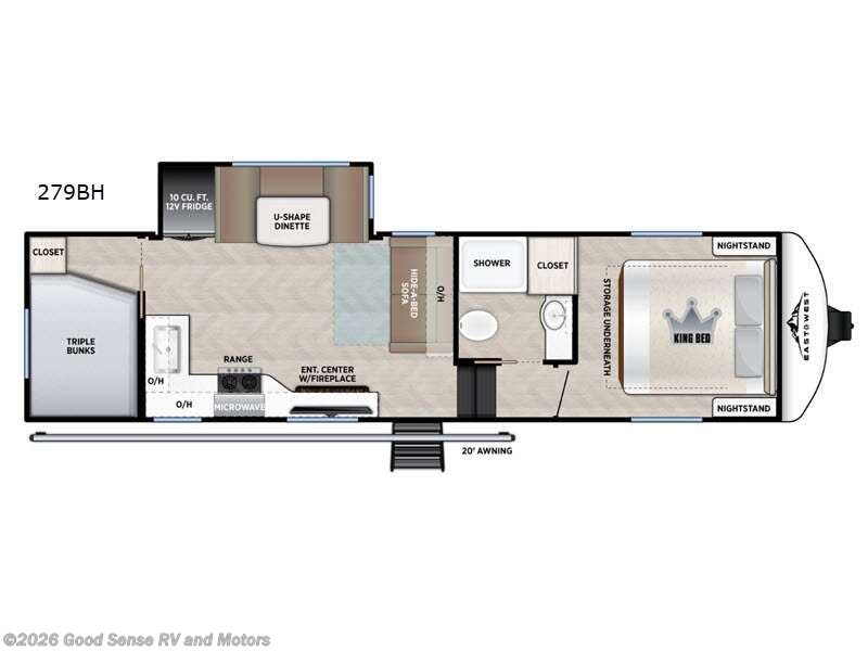 2026 East to West Blackthorn 279BH - New Fifth Wheel For Sale by Good Sense RV and Motors in Albuquerque, New Mexico features Slideout