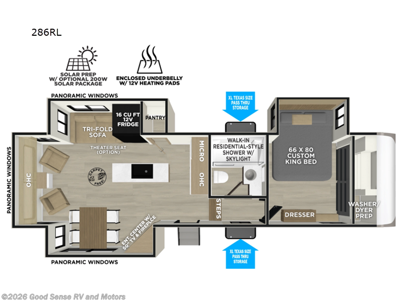 2026 Forest River Salem Hemisphere 286RL - New Fifth Wheel For Sale by Good Sense RV and Motors in Albuquerque, New Mexico features Slideout