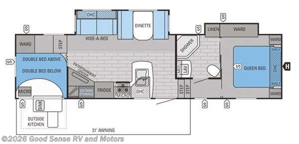 2015 Jayco Eagle HT 29.5BHDS - Used Fifth Wheel For Sale by Good Sense RV and Motors in Albuquerque, New Mexico features Slideout