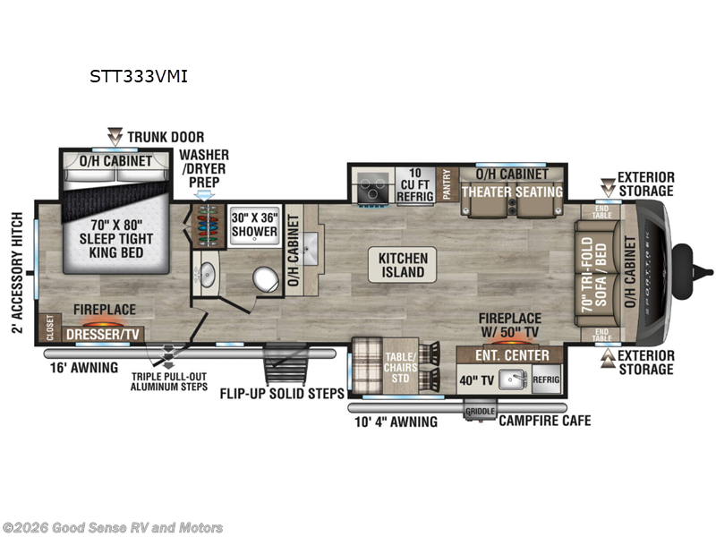 2026 Venture RV SportTrek Touring Edition STT333VMI - New Travel Trailer For Sale by Good Sense RV and Motors in Albuquerque, New Mexico features Slideout