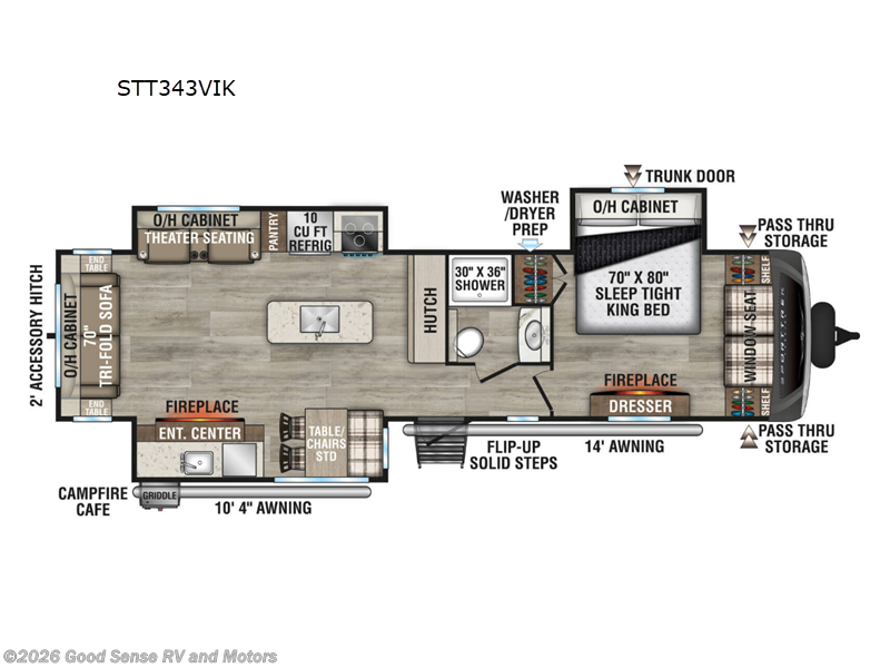 2026 Venture RV SportTrek Touring Edition STT343VIK - New Travel Trailer For Sale by Good Sense RV and Motors in Albuquerque, New Mexico features Slideout