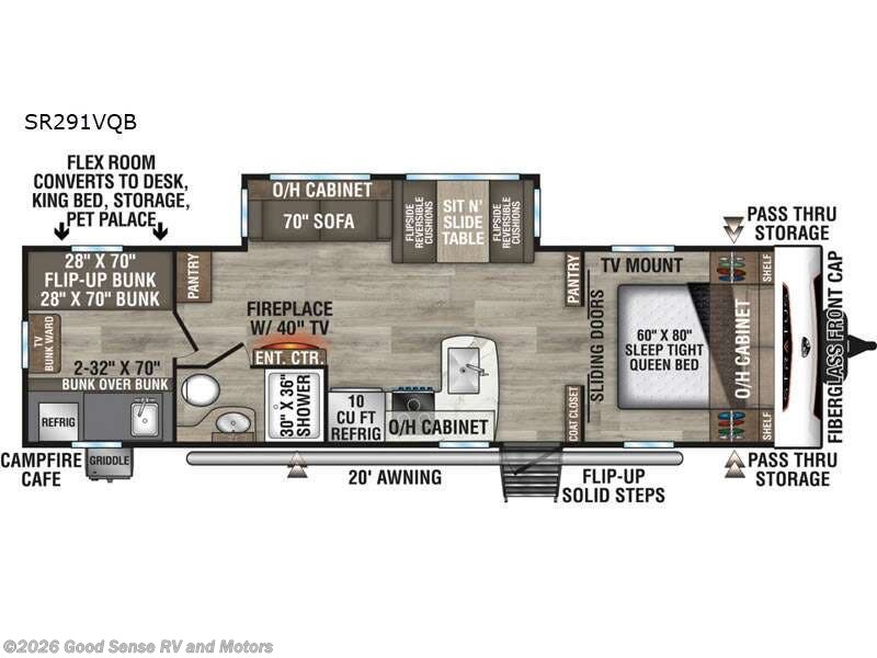 2026 Venture RV Stratus SR291VQB - New Travel Trailer For Sale by Good Sense RV and Motors in Albuquerque, New Mexico features Slideout