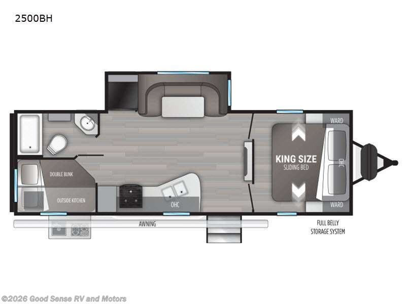 2021 Cruiser RV MPG 2500BH - Used Travel Trailer For Sale by Good Sense RV and Motors in Albuquerque, New Mexico features Slideout
