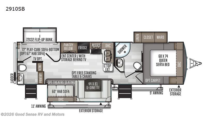 2021 Forest River Rockwood Ultra Lite 2910SB - Used Travel Trailer For Sale by Good Sense RV and Motors in Albuquerque, New Mexico features Slideout
