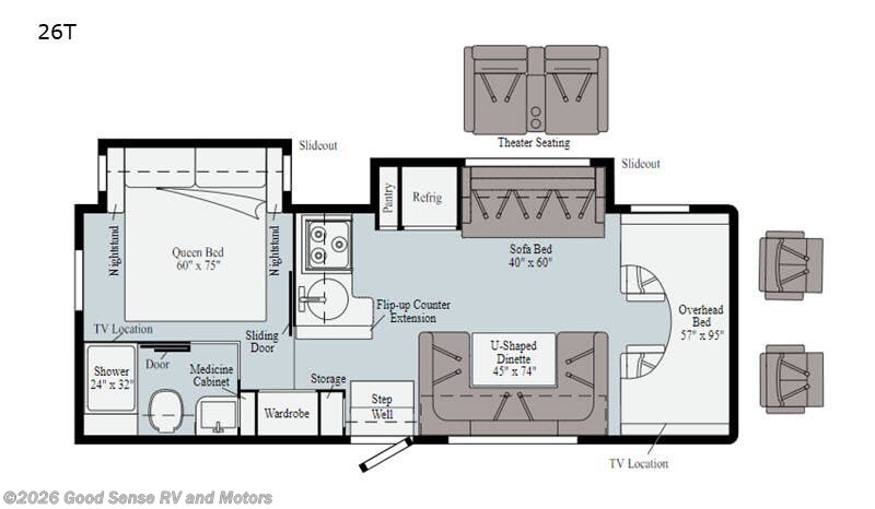 2021 Winnebago Spirit 26T - Used Class C For Sale by Good Sense RV and Motors in Albuquerque, New Mexico features Slideout