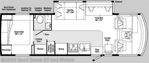 2005 Itasca Sunova 30 B - Used Class A For Sale by Good Sense RV and Motors in Albuquerque, New Mexico features Slideout