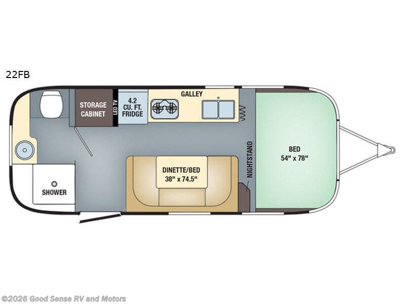 2018 Airstream Sport 22FB - Used Travel Trailer For Sale by Good Sense RV and Motors in Albuquerque, New Mexico