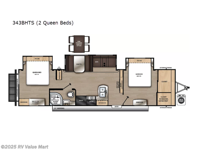 2024 Coachmen Catalina Legacy Edition 343BHTS 2 Queen Beds - New Travel Trailer For Sale by RV Value Mart in Manheim, Pennsylvania