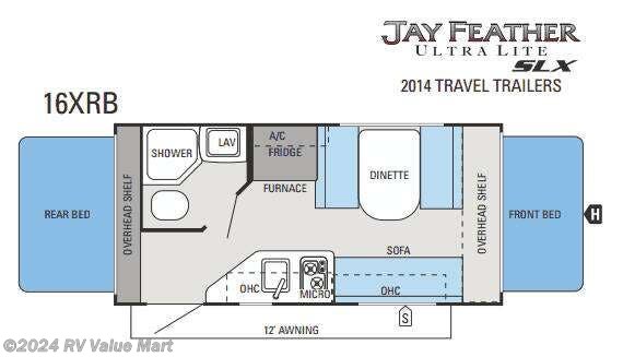 2014 Jayco Jay Feather Ultra Lite SLX 16XRB SLX - Used Travel Trailer For Sale by RV Value Mart in Manheim, Pennsylvania