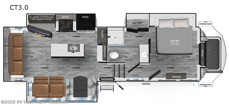 2025 Heartland Corterra CT3.0 - New Fifth Wheel For Sale by RV Value Mart - Manheim in Manheim, Pennsylvania features Slideout