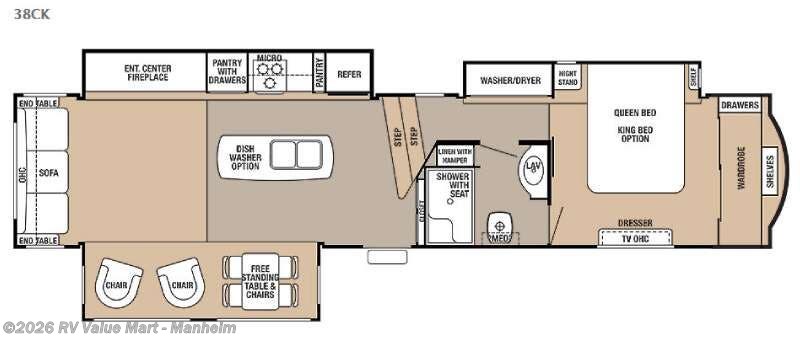 2016 Forest River Cedar Creek 38CK - Used Fifth Wheel For Sale by RV Value Mart - Manheim in Manheim, Pennsylvania features Slideout