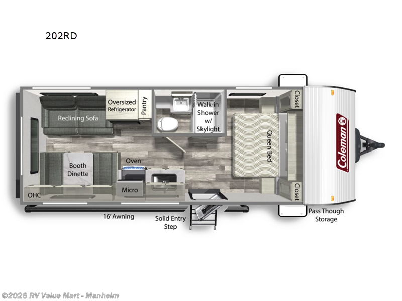 2024 Coleman Lantern LT Series 202RD - Used Travel Trailer For Sale by RV Value Mart - Manheim in Manheim, Pennsylvania
