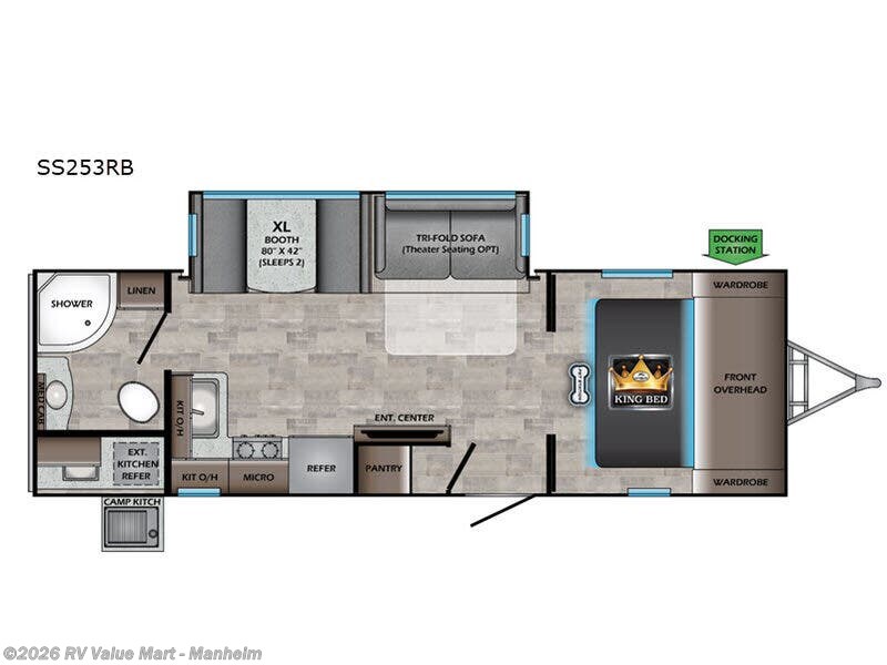 2020 CrossRoads Sunset Trail SS253RB - Used Travel Trailer For Sale by RV Value Mart - Manheim in Manheim, Pennsylvania features Slideout