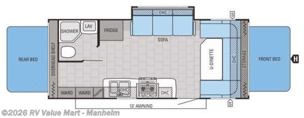 2015 Jayco Jay Feather X23B - Used Travel Trailer For Sale by RV Value Mart - Manheim in Manheim, Pennsylvania features Slideout