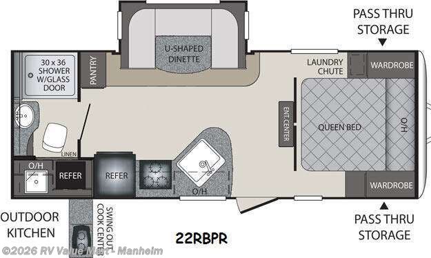 2014 Keystone Premier Ultra Lite 22RBPR - Used Travel Trailer For Sale by RV Value Mart - Manheim in Manheim, Pennsylvania features Slideout