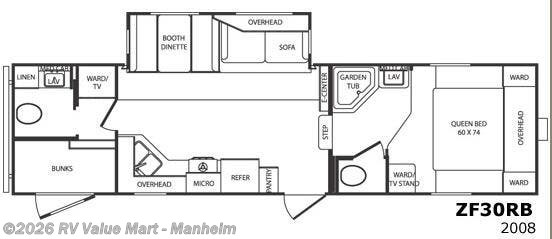 2008 CrossRoads Zinger ZF30RB - Used Fifth Wheel For Sale by RV Value Mart - Manheim in Manheim, Pennsylvania features Slideout