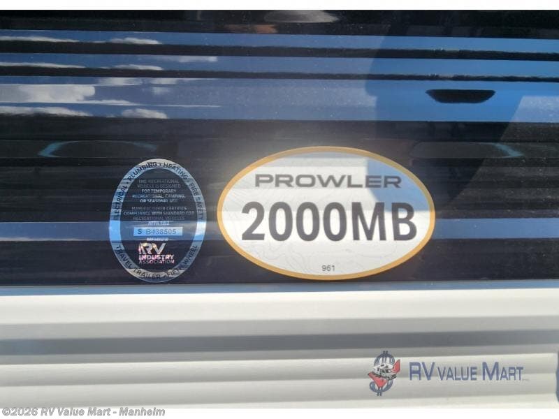 2026 Prowler 2000MB by Heartland from RV Value Mart - Manheim in Manheim, Pennsylvania
