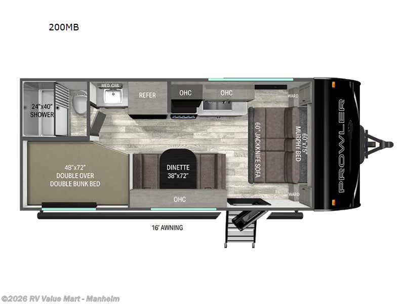 2026 Heartland Prowler 2000MB - New Travel Trailer For Sale by RV Value Mart - Manheim in Manheim, Pennsylvania