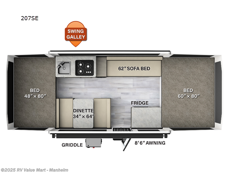 2023 Forest River Flagstaff SE 207SE - Used Popup For Sale by RV Value Mart - Manheim in Manheim, Pennsylvania