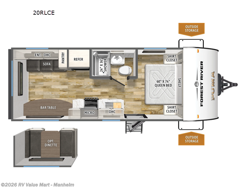 2026 Forest River Puma Camping Edition 20RLCE - New Travel Trailer For Sale by RV Value Mart - Manheim in Manheim, Pennsylvania