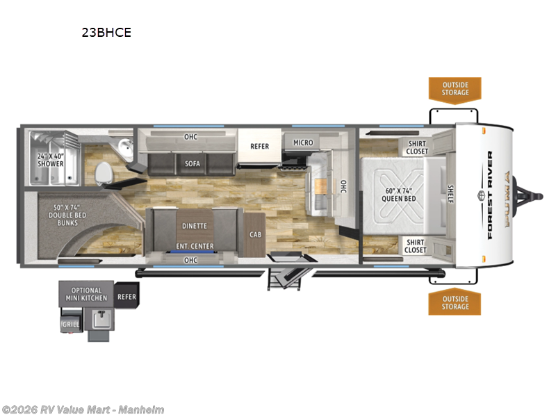 2026 Forest River Puma Camping Edition 23BHCE - New Travel Trailer For Sale by RV Value Mart - Manheim in Manheim, Pennsylvania