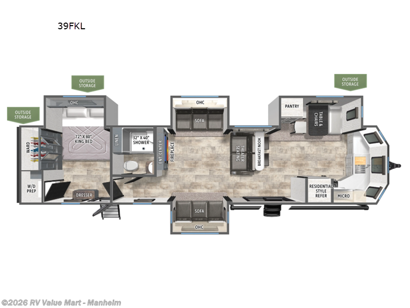 2026 Forest River Puma Vista 39FKL - New Destination Trailer For Sale by RV Value Mart - Manheim in Manheim, Pennsylvania features Slideout