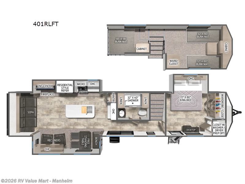 2026 Forest River Puma Vista 401RLFT - New Destination Trailer For Sale by RV Value Mart - Manheim in Manheim, Pennsylvania features Slideout