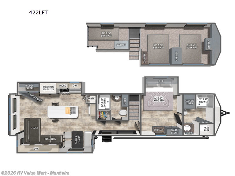 2026 Forest River Puma Vista 422LFT - New Destination Trailer For Sale by RV Value Mart - Manheim in Manheim, Pennsylvania features Slideout