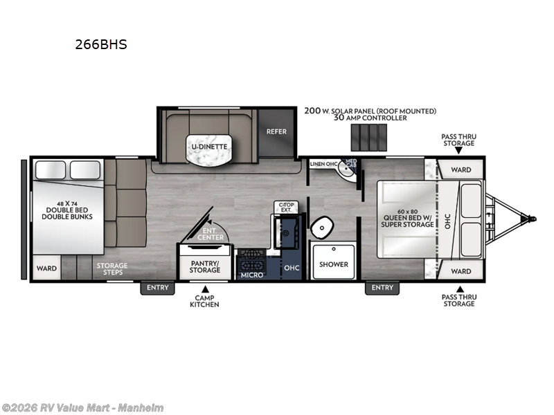 2025 Coachmen Apex Ultra-Lite 266BHS - Used Travel Trailer For Sale by RV Value Mart - Manheim in Manheim, Pennsylvania features Slideout