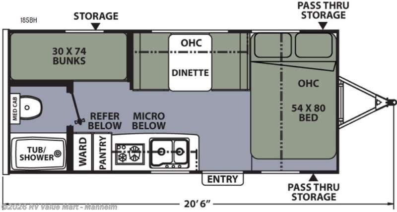 2016 Coachmen Apex Nano 185BH - Used Travel Trailer For Sale by RV Value Mart - Manheim in Manheim, Pennsylvania