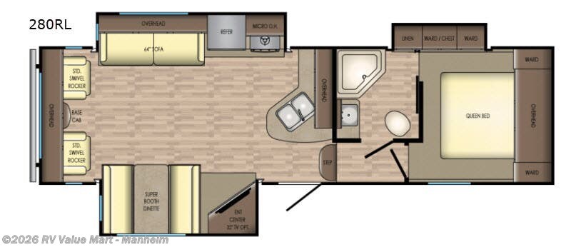 2018 CrossRoads Volante 280RL - Used Fifth Wheel For Sale by RV Value Mart - Manheim in Manheim, Pennsylvania features Slideout