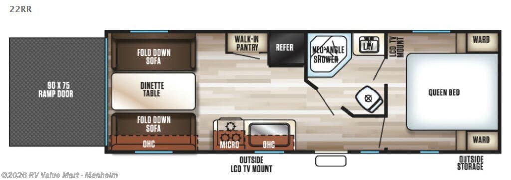2017 Forest River Cherokee Grey Wolf 22RR - Used Toy Hauler For Sale by RV Value Mart - Manheim in Manheim, Pennsylvania