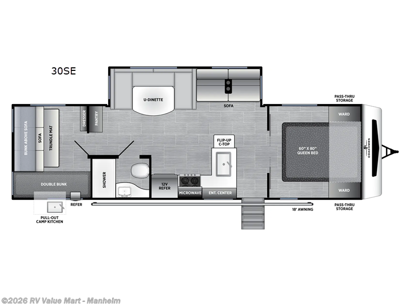 2026 Coachmen Freedom Express Select 30SE - New Travel Trailer For Sale by RV Value Mart - Manheim in Manheim, Pennsylvania features Slideout