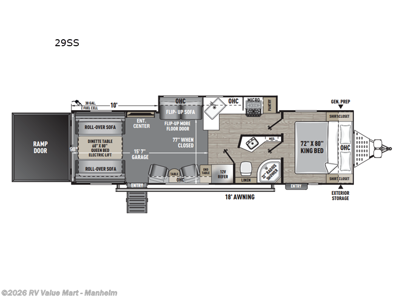 2026 Coachmen Adrenaline 29SS - New Toy Hauler For Sale by RV Value Mart - Manheim in Manheim, Pennsylvania features Slideout
