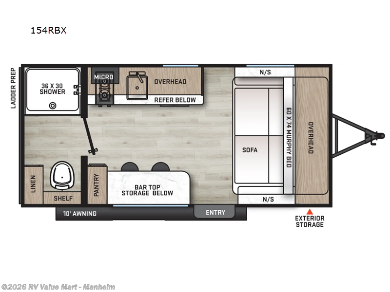 2025 Coachmen Catalina 154RBX - New Travel Trailer For Sale by RV Value Mart - Manheim in Manheim, Pennsylvania