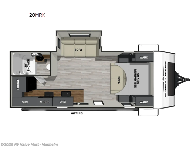 2025 Forest River IBEX 20MRK - New Travel Trailer For Sale by RV Value Mart - Manheim in Manheim, Pennsylvania features Slideout