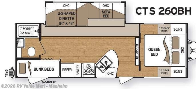 2010 Coleman 260BH - Used Travel Trailer For Sale by RV Value Mart - Manheim in Manheim, Pennsylvania features Slideout