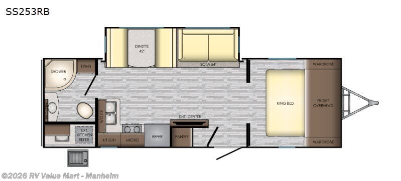 2019 CrossRoads Sunset Trail Super Lite2 SS253RB - Used Travel Trailer For Sale by RV Value Mart - Manheim in Manheim, Pennsylvania features Slideout