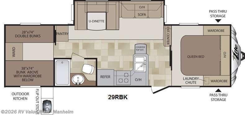 2013 Keystone Cougar X-Lite 29RBK - Used Travel Trailer For Sale by RV Value Mart - Manheim in Manheim, Pennsylvania features Slideout