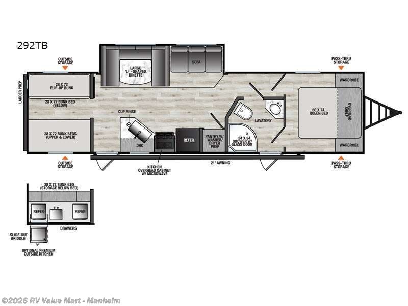 2026 Forest River Viking 6K Series 292TB - New Travel Trailer For Sale by RV Value Mart - Manheim in Manheim, Pennsylvania features Slideout