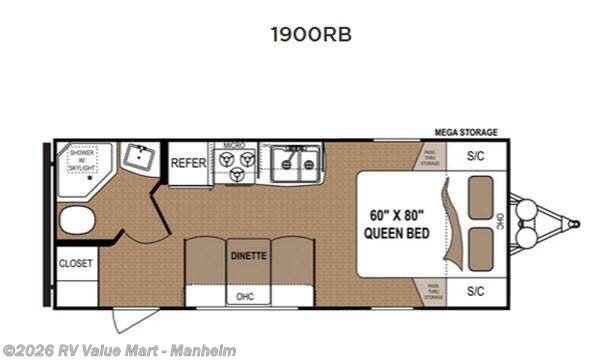 2016 Keystone Aspen Trail 1900RB - Used Travel Trailer For Sale by RV Value Mart - Manheim in Manheim, Pennsylvania