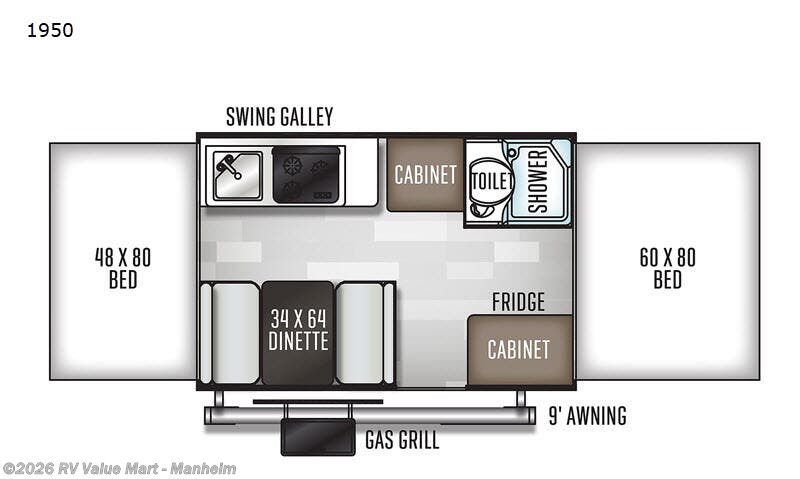 2021 Forest River Rockwood Freedom Series 1950 - Used Popup For Sale by RV Value Mart - Manheim in Manheim, Pennsylvania