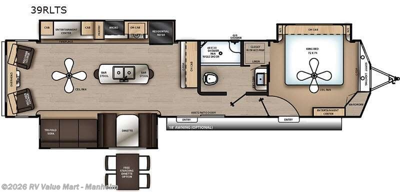 2022 Coachmen Catalina Destination Series 39RLTS - Used Destination Trailer For Sale by RV Value Mart - Manheim in Manheim, Pennsylvania features Slideout