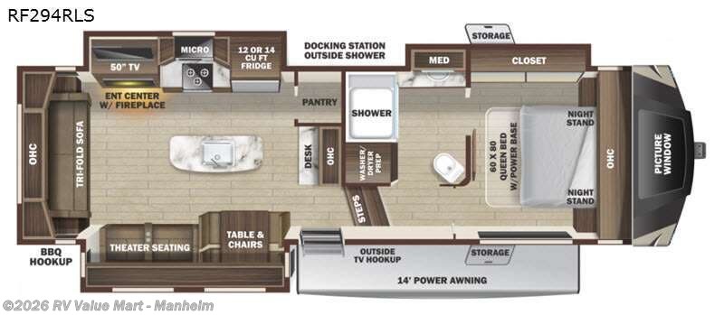 2021 Highland Ridge Roamer RF294RLS - Used Fifth Wheel For Sale by RV Value Mart - Manheim in Manheim, Pennsylvania features Slideout