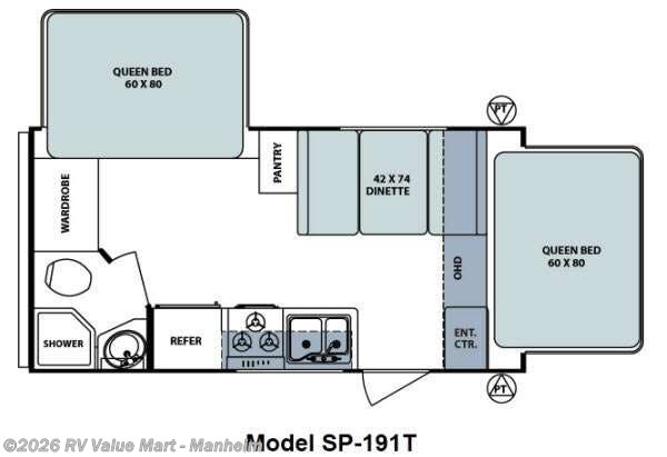 2012 Forest River Surveyor Sport SP-191T - Used Travel Trailer For Sale by RV Value Mart - Manheim in Manheim, Pennsylvania