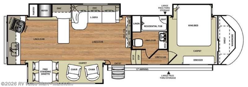 2016 Forest River Wildwood Heritage Glen 346RK - Used Fifth Wheel For Sale by RV Value Mart - Manheim in Manheim, Pennsylvania features Slideout