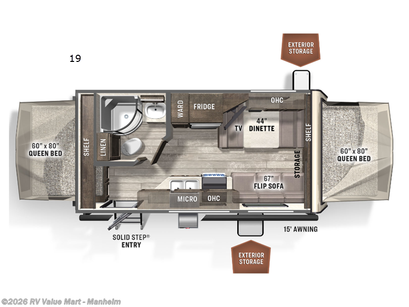 2022 Forest River Rockwood Roo 19 - Used Travel Trailer For Sale by RV Value Mart - Manheim in Manheim, Pennsylvania