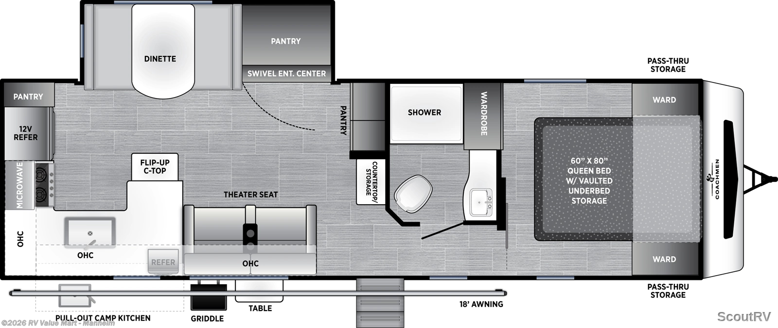 2026 Coachmen Freedom Express Ultra Lite 274RKS - New Travel Trailer For Sale by RV Value Mart - Manheim in Manheim, Pennsylvania