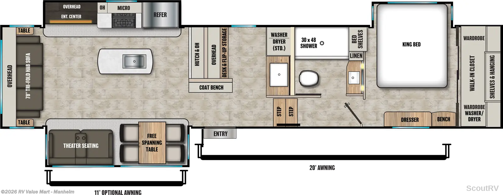 2026 Coachmen Brookstone 370RLLO - New Fifth Wheel For Sale by RV Value Mart - Manheim in Manheim, Pennsylvania